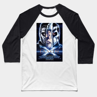 Jason X Movie Poster Baseball T-Shirt